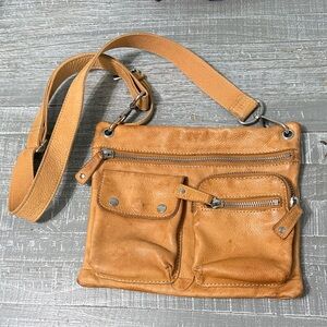 Tan Leather Crossbody Bag